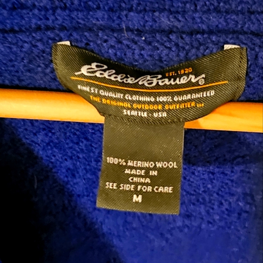 Eddie Bauer 100% merino wool - Picture 2 of 6